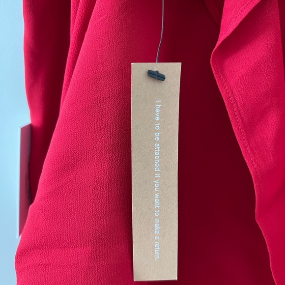 Reformation Butterfly Dress in Cherry Red - Picture 14 of 14